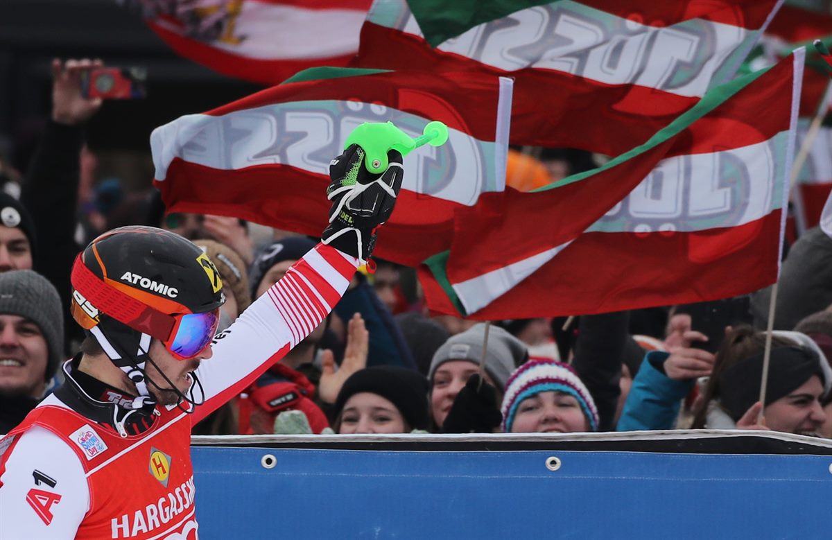 Hirscher wins Slalom in Saalbach