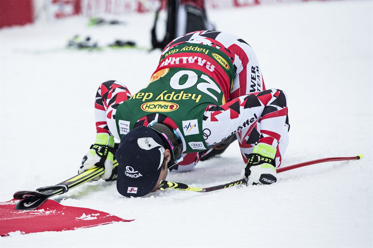Sieger beim Audi FIS Skiweltcup Saalbach 2015: Matthias Mayer