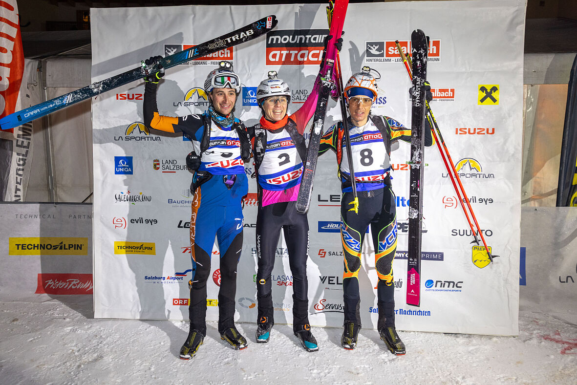 Siegerpodium Herren, v.l. Magnini Davide, Nicolino Ferderico, Boffeli William 