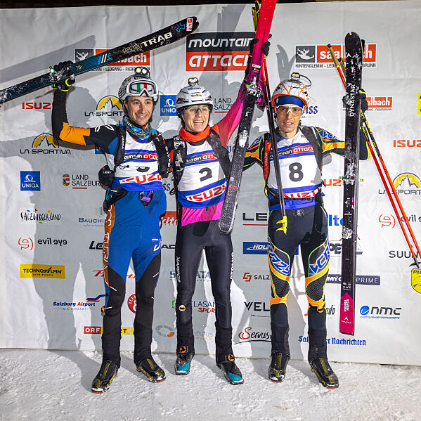 Siegerpodium Herren, v.l. Magnini Davide, Nicolino Ferderico, Boffeli William 