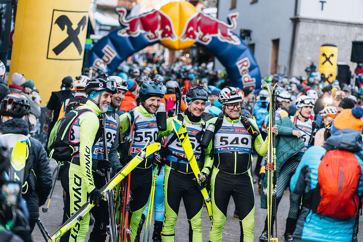 Glückliche Gesichter vorm Start 