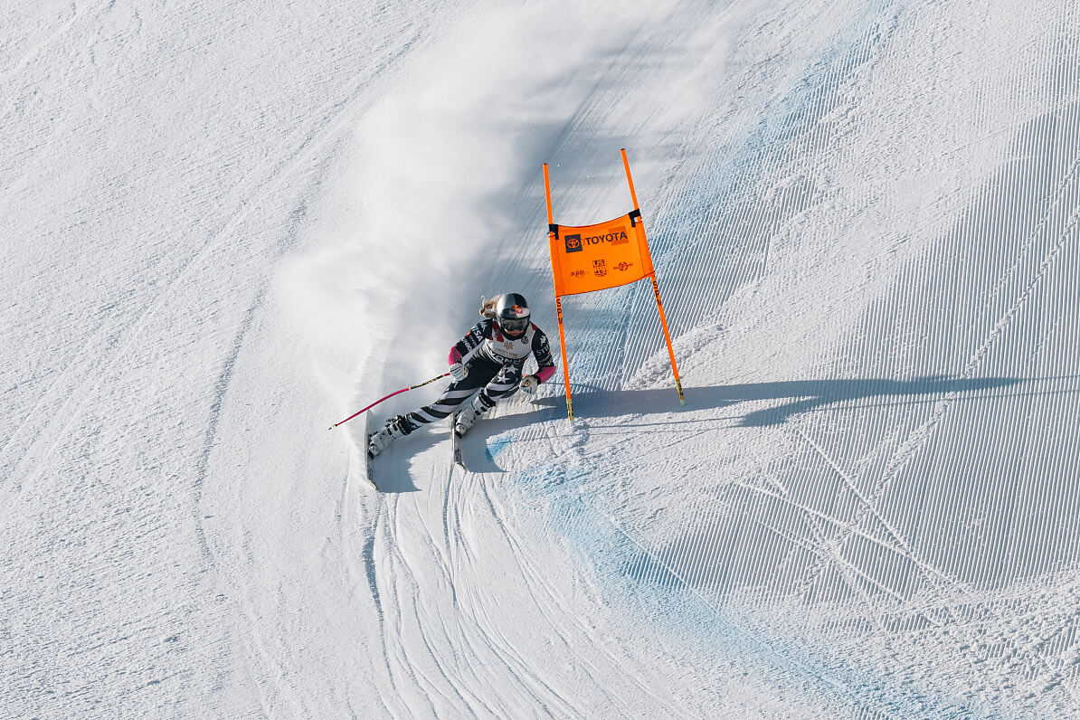 Lindsey Vonn beim Training am 12er KOGEL